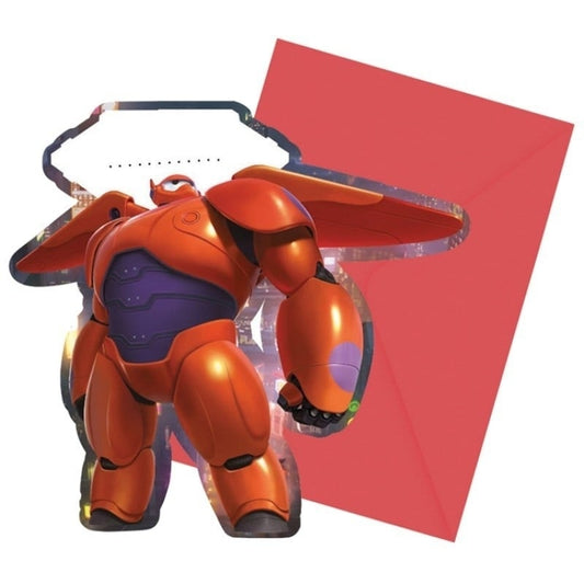 Disney Big Hero 6 uitnodigingen 6 st.