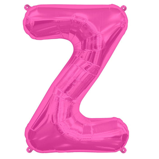 Folieballon letter Z fuchsia 86 cm. (North Star Balloons)