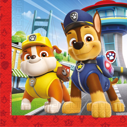 Paw Patrol servetten Rescue Heroes 33 x 33 cm. 20 st.