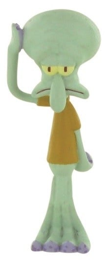 SpongeBob taart topper Squidward 8 cm.