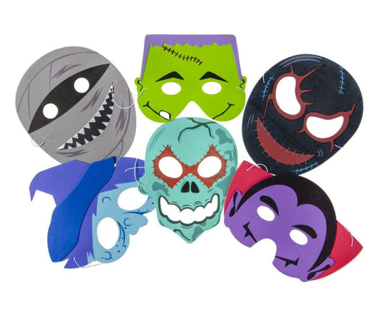 Griezel masker (6 assorti)