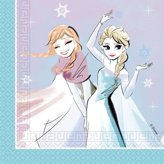 Disney Frozen Sparkle servetten 33 x 33 cm. 20 st.