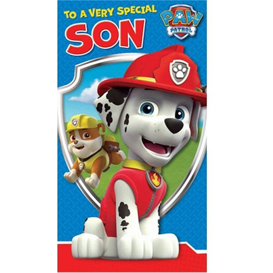 Paw Patrol verjaardagskaart zoon