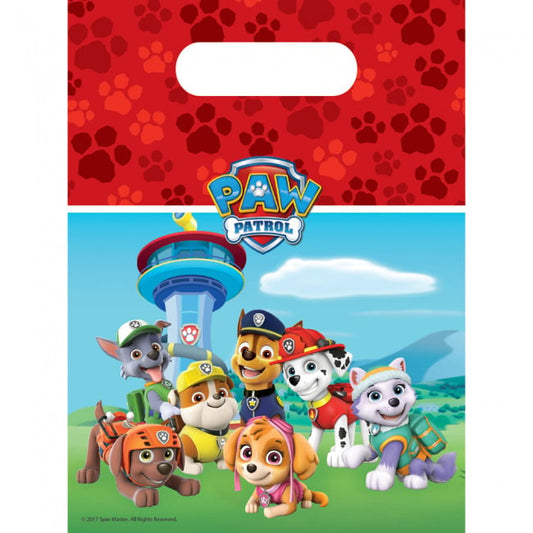 Paw Patrol Let's Roll traktatiezakjes 6 stuks (platsic)