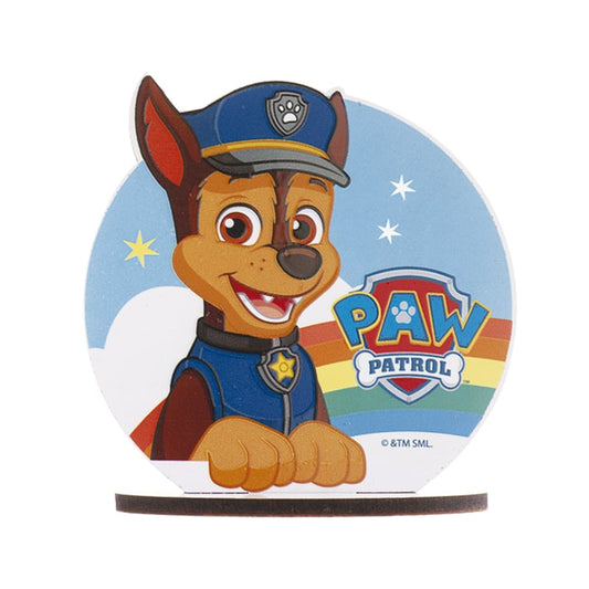 Paw Patrol Chase taart topper 12 x 12,5 cm.