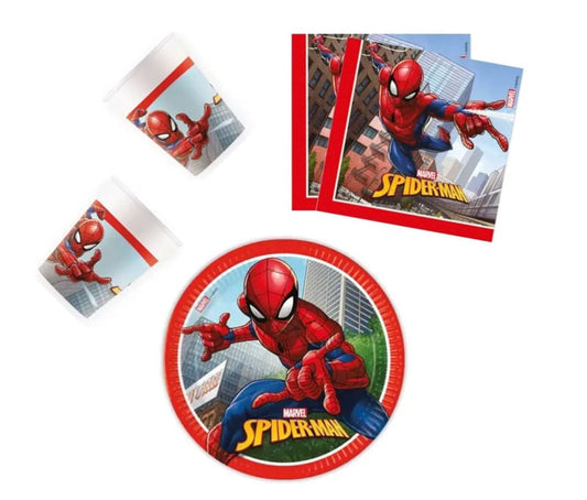 Spiderman Crime Fighter set feestartikelen 36-delig