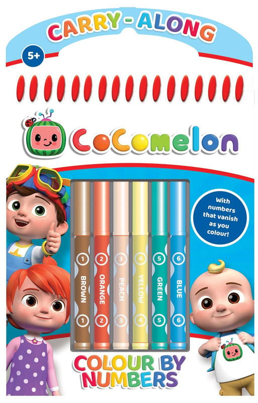 CoComelon kleur op nummer kleurboek en viltstiften