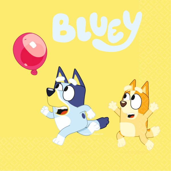 Bluey servetten 33 x 33 cm.  16 st.