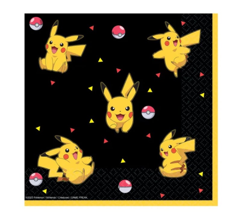 Pokémon servetten Thunder 33 x 33 cm, 16st.