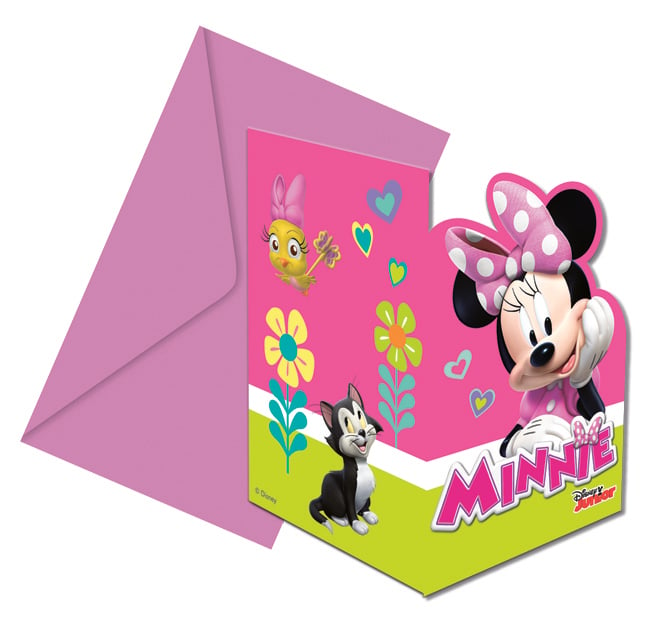 Disney Minnie Mouse Happy Helpers uitnodigingen 6 st.