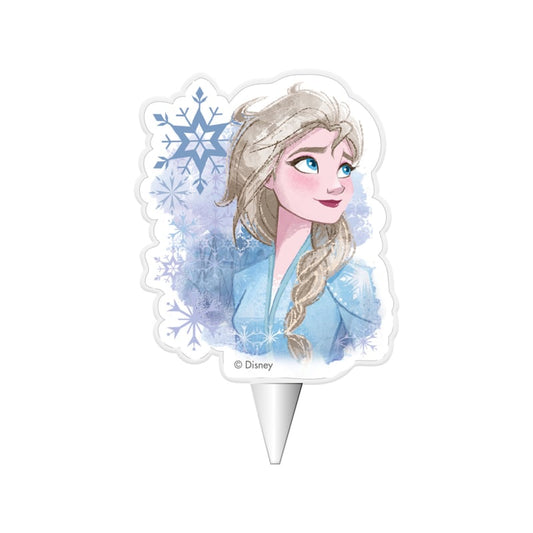 Disney Frozen Elsa taart kaars 2D 7,5 cm.