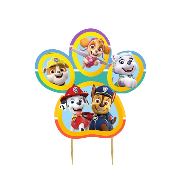 Paw Patrol taart kaars party 7 cm.