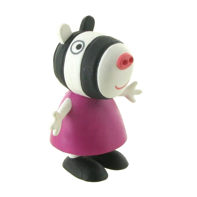 Peppa Pig Zoë Zebra taart topper decoratie 6 cm.