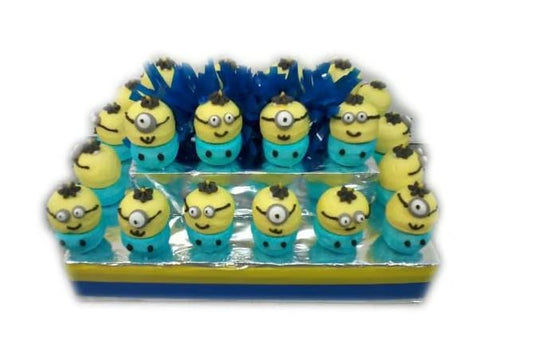 Minions traktatie spektaart (24 personen)