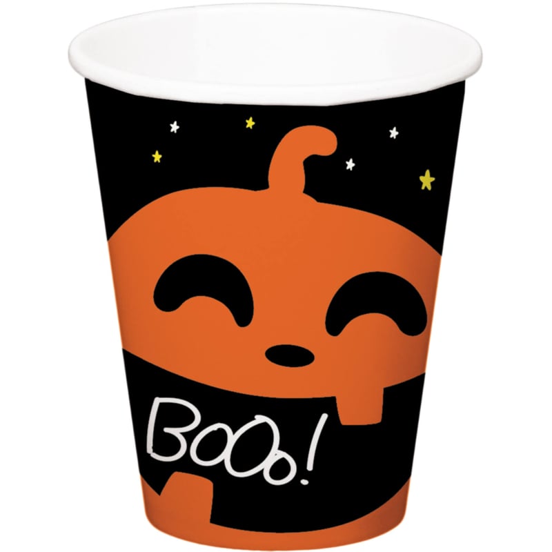 Bekers 'BoOo!' - Halloween BoOo! - 250 ml - 6 stuks