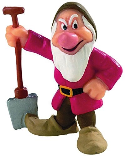 Disney Sneeuwwitje Grumpy taart topper decoratie 5,5 cm.