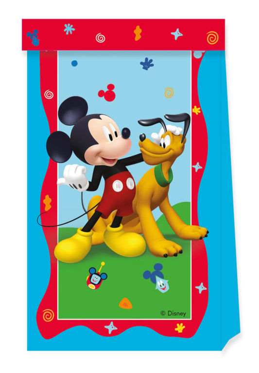 Disney Mickey Mouse traktatie zakjes Rock the House FSC 4 st.