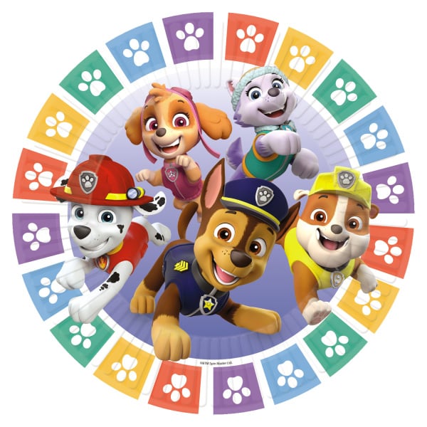 Paw Patrol bordjes party ø 23 cm. 8 st.