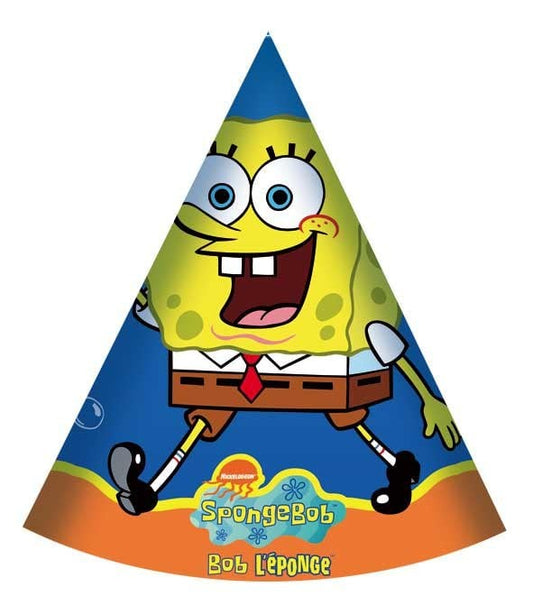 SpongeBob feesthoedjes Surfing 6 st.