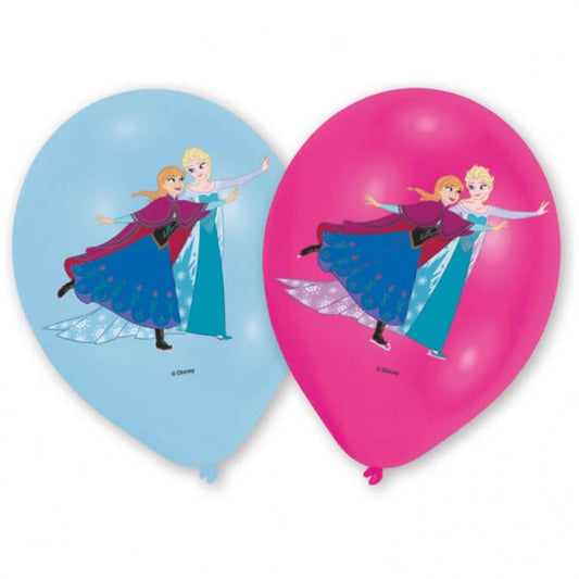 Disney Frozen Iceskating fullcolor ballonnen ø 27,5 cm. 6 st.