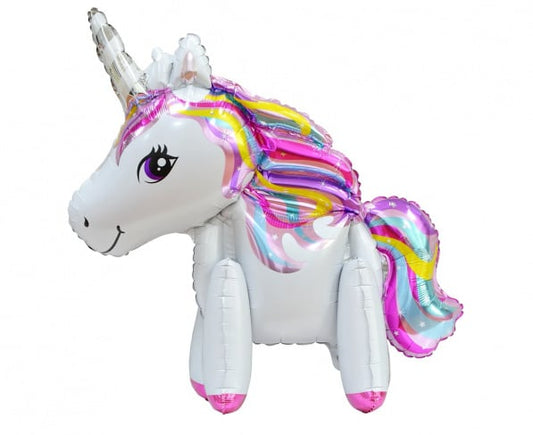 Unicorn staande folieballon ø 65 cm