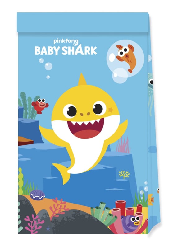 Baby Shark trakatiezakjes 4 st.