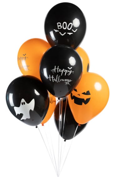 8 Ballonnen Halloween 12"/30cm