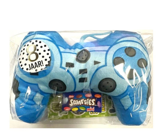 Gamer Playstation traktatie met smarties (met sticker naar keuze)