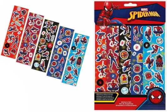 Spiderman stickervellen (5 stuks)