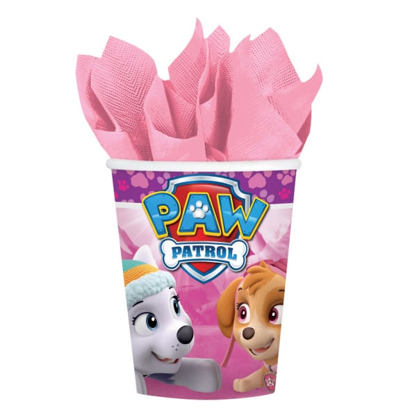 Paw Patrol bekertjes Pink 250 ml. 8 st.