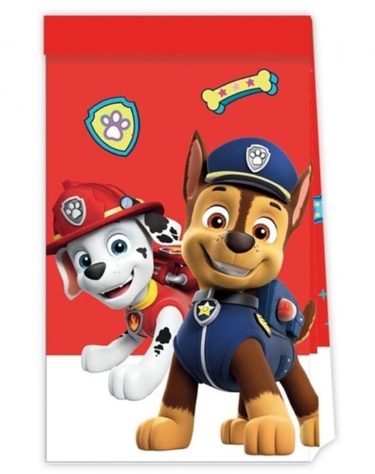 Paw Patrol Traktatiezakjes Papier | 4 stuks