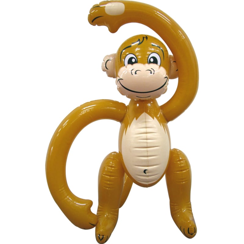 Opblaas Aap - Jungle party Zoo Party - 61 cm