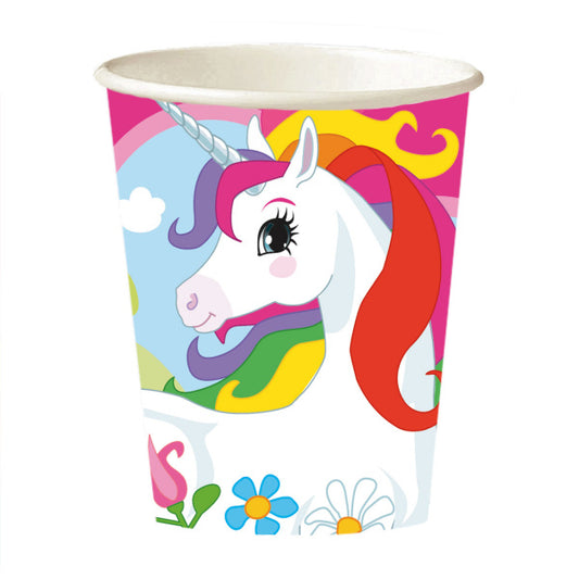 Unicorn bekertjes FSC 250 ml. 8 st.