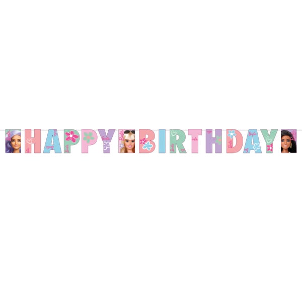 Barbie Happy Birthday banner Sweet Life 180x15cm