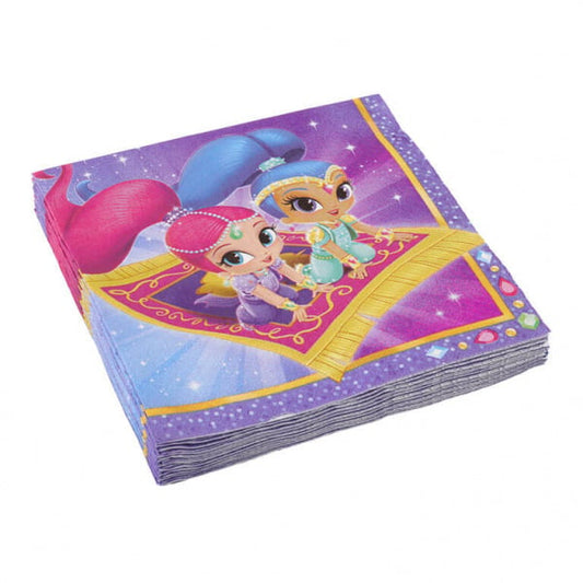 Shimmer and Shine servetten party 33 x 33 cm. 20 st.