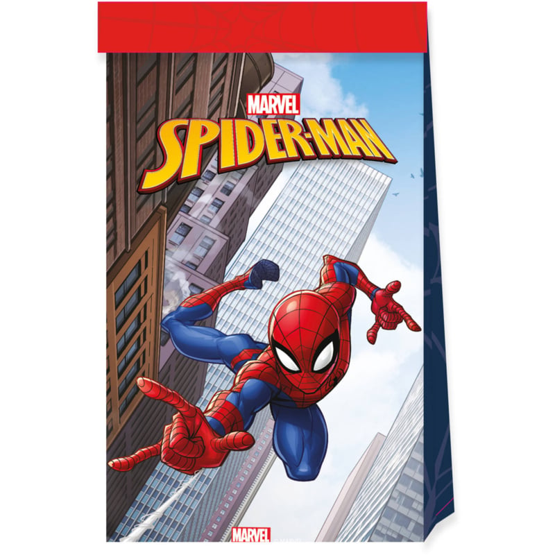 Spiderman traktatiezakjes Crime Fighter 4 st.