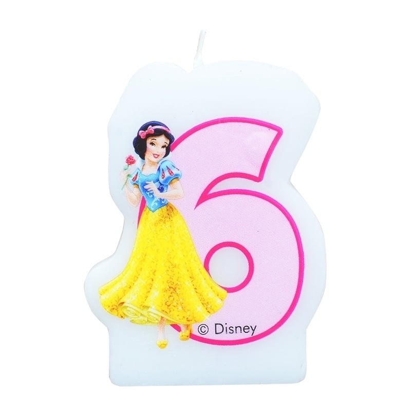 Disney Princess Sneeuwwitje 6e verjaardagskaars