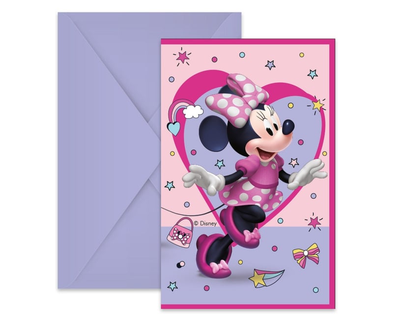 Disney Minnie Mouse uitnodigingen Minnie Junior 6 st.