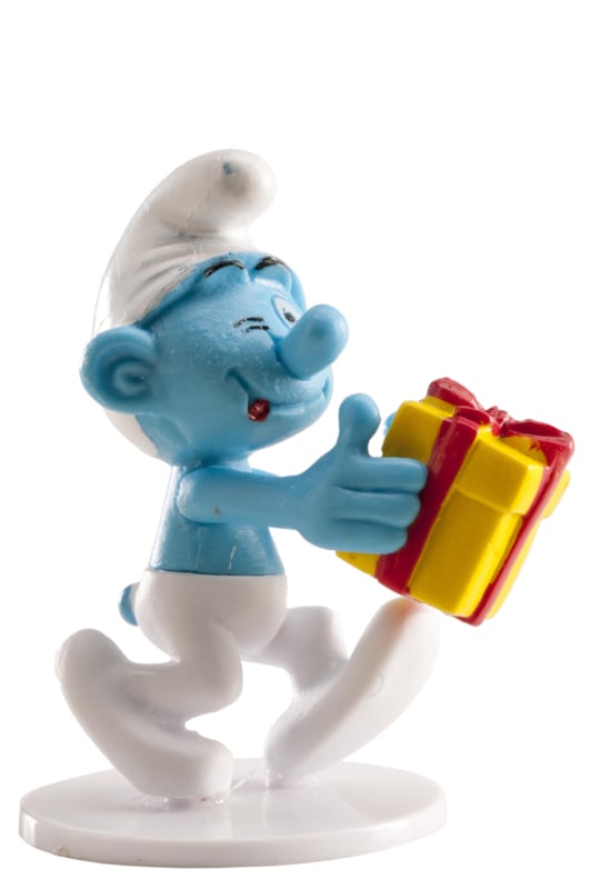 Smurfen taart topper Lol Smurf 5,5 cm.