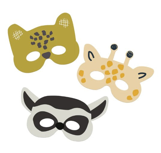 Dieren masker traktatie (met sticker naar keuze)