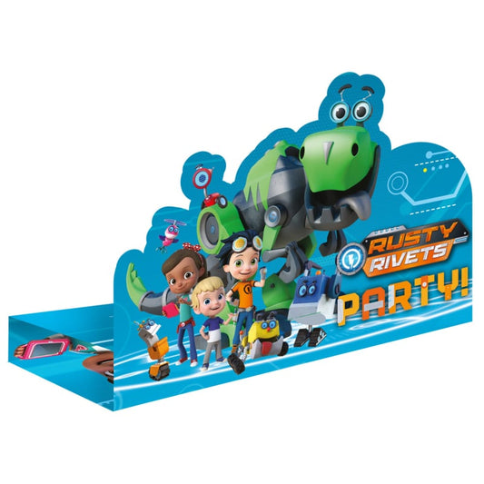 Rusty Rivets uitnodigingen 8 st.