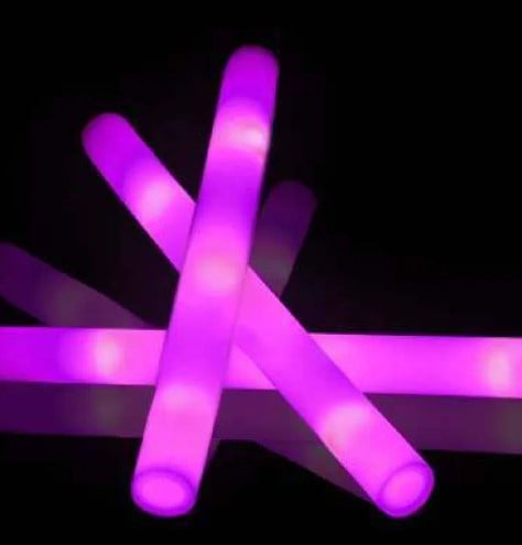 LED foamstick -schuimstaaf ROZE