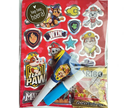 Paw Patrol traktatie (met sticker naar keuze)