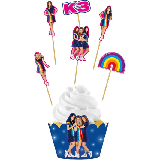 K3 cupcake prikkers