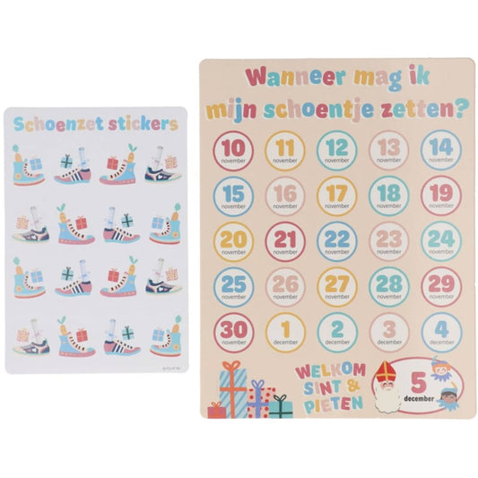 Schoenkalender sinterklaas