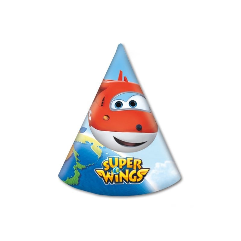 Super Wings feesthoedjes 6 st.